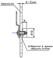Glass-Holder, металлические держатели, держатели для крепления вплотную к стене
