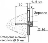 Glass-Holder, металлические держатели, держатели для крепления вплотную к стене